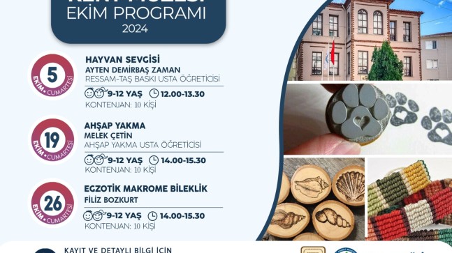 KENT MÜZESİ EKİM AYI ATÖLYE PROGRAMI