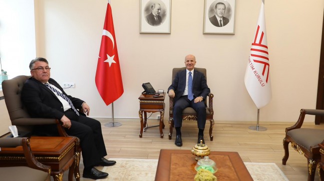Rektör Prof. Dr. Özölçer’den YÖK Başkanı Prof. Dr. Erol Özvar’a Hayırlı Olsun Ziyareti