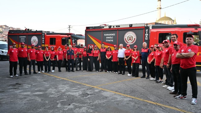 KDZ. EREĞLİ’DE GÖNÜLLÜ İTFAİYECİ AİLESİ BÜYÜYOR