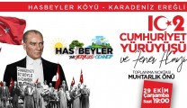 Cumhuriyet coşkusu Hasbeyler’i aydınlatacak