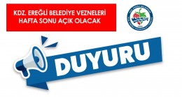 Kdz Ereğli Belediye Başkanlığından Duyuru