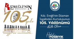 Kdz.Ereğli Belediye Başkanı Halil Posbıyık’ın Karadeniz Ereğli’nin düşman işgalinden kurtuluşunun 105. yılı kutlama mesajı;