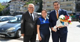 KAYMAKAM YILMAZ, BAŞKAN POSBIYIK’I ZİYARET ETTİ