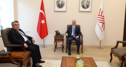 Rektör Prof. Dr. Özölçer’den YÖK Başkanı Prof. Dr. Erol Özvar’a Hayırlı Olsun Ziyareti