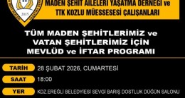 Şehit Madenciler Derneğinden İftar