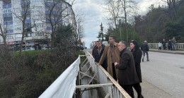Kaymakamımız Fatih Yılmaz Göztepe Köprüsünde İncelemelerde Bulundu