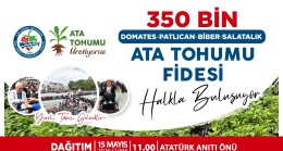 KDZ. EREĞLİ BELEDİYESİ, 350 BİN ATA TOHUMU FİDESİNİ HALKLA BULUŞTURUYOR