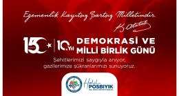 Karadeniz Ereğli Belediye Başkanı Halil Posbıyık’ın 15 Temmuz Demokrasi ve Millî Birlik Günü Mesajı: