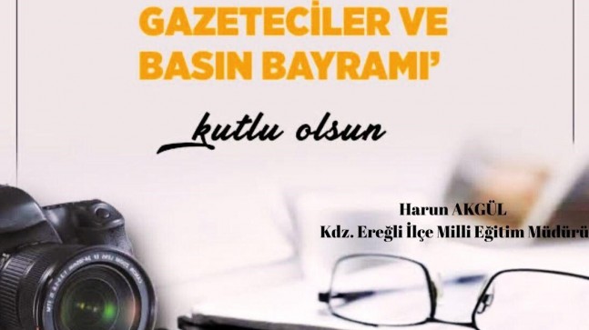 Kdz. Ereğli İlçe Millî Eğitim Müdürü’nden Kutlama