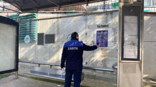 KDZ. EREĞLİ’DE İZİNSİZ AFİŞLER KALDIRILDI