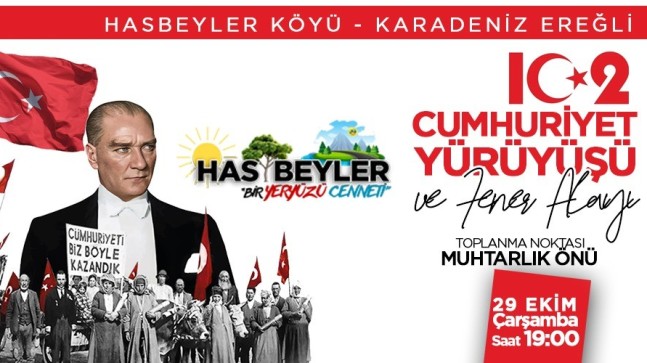 Cumhuriyet coşkusu Hasbeyler’i aydınlatacak