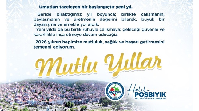 BAŞKAN POSBIYIK, YENİ YILI KUTLADI