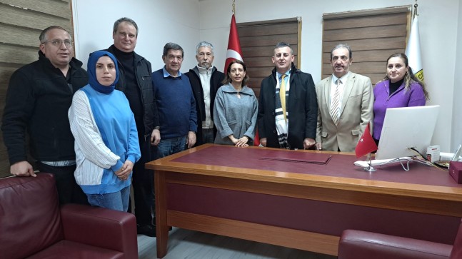 Kdz.Ereğli Cumhuriyet Başsavcısı Mustafa Erbaş, Gazeteciler Derneği Başkanı Şafak Erel’i ziyaret etti.