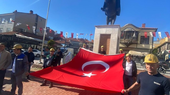 Egetaş işçileri hakları için yürüdü