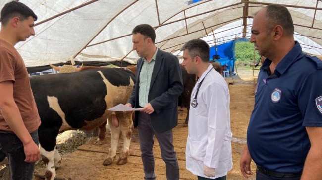 BELEDİYE KURBAN PAZARINI DENETLEDİ, KURBAN YAKALAMA TİMİ KURDU