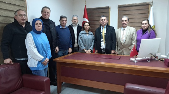 Kdz.Ereğli Cumhuriyet Başsavcısı Mustafa Erbaş, Gazeteciler Derneği Başkanı Şafak Erel’i ziyaret etti.