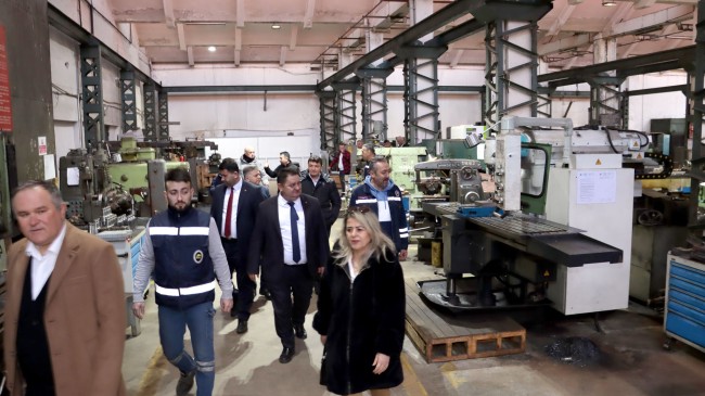 GMİS YÖNETİMİ MADEN MAKİNALARI FABRİKASI’NI ZİYARET ETTİ