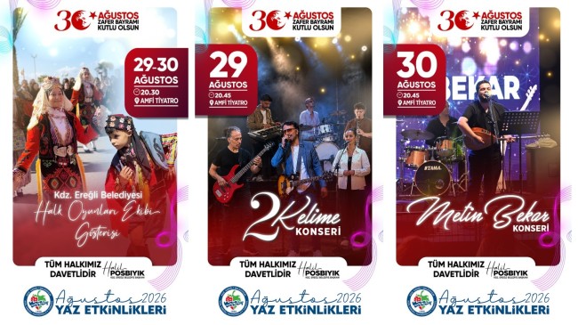 ZAFER BAYRAMI COŞKUSU AMFİ TİYATRO’DAKİ ETKİNLİKLERLE YAŞANACAK